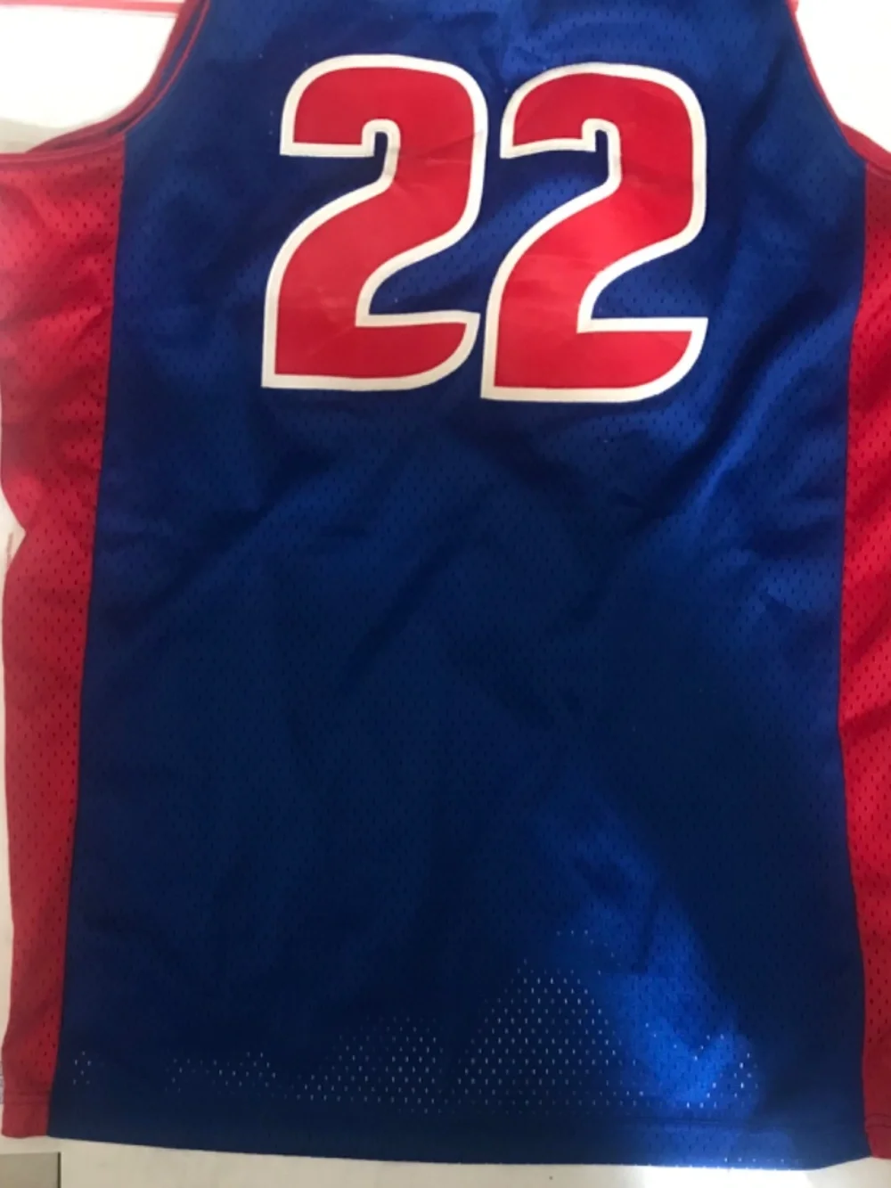 Men’s Rare Vintage Tayshaun Prince Adidas Detroit Pistons Jersey Size Medium